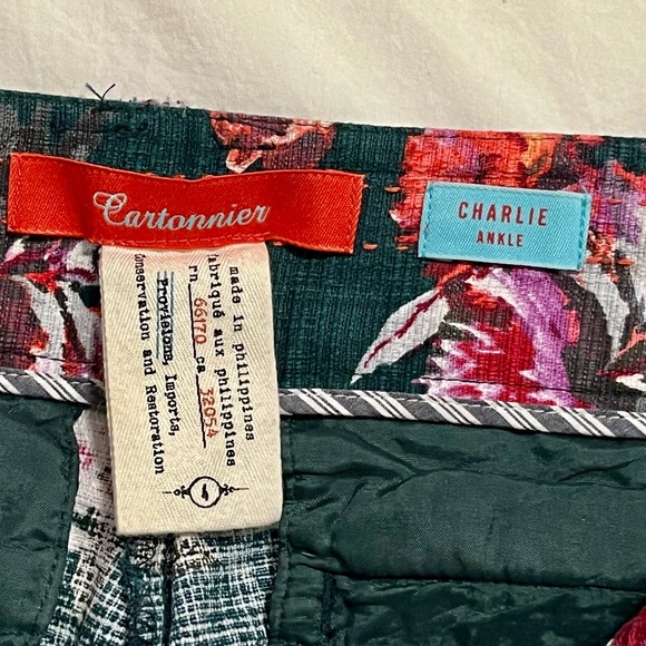 Anthropologie Cartonnier Floral Cropped trousers - Picture 7 of 10